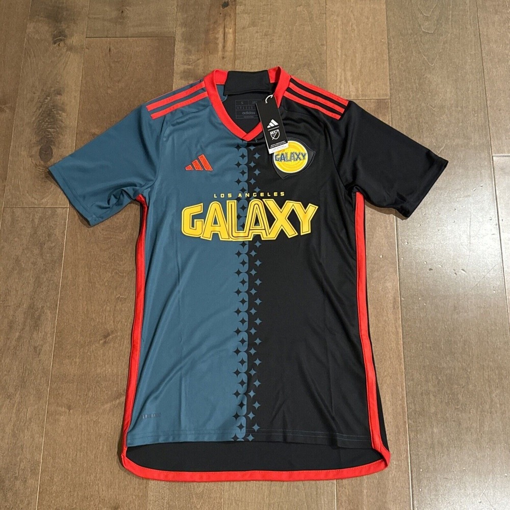 NWT Adidas 2024 LA Galaxy Stadium Third Jersey Mens Small Authentic Soccer Shirt